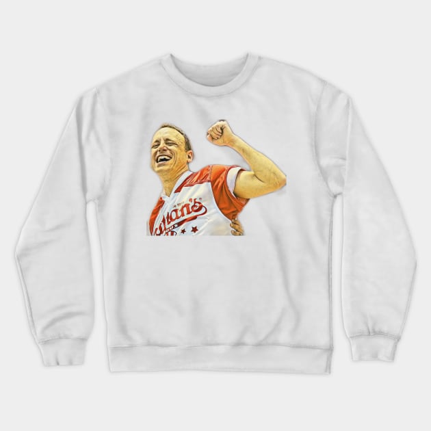 joey chestnut Crewneck Sweatshirt by ERRAMSHOP